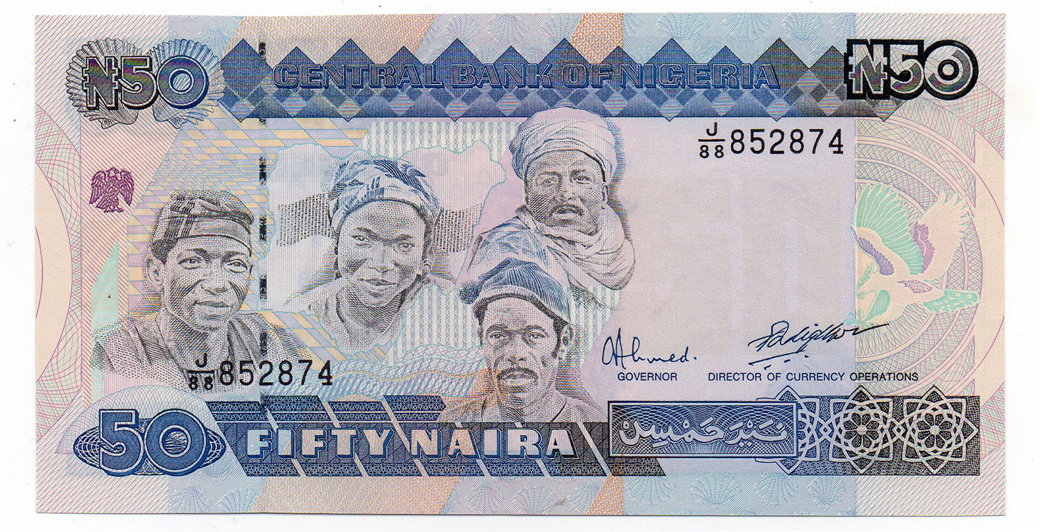 Nigéria 50 Naira Bankjegy 1984 P27b - Eremshop.hu