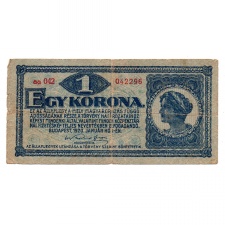 1 Korona Államjegy 1920 F