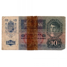 10 Korona Bankjegy 1915 G