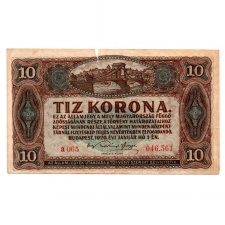 10 Korona Államjegy 1920 F