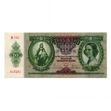 10 Pengő Bankjegy 1936 EF