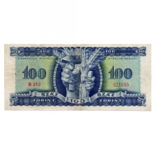 100 Forint Bankjegy 1946 -kék százas-