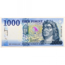 1000 Forint Bankjegy 2017 DM UNC alacsony sorszám