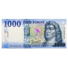 1000 Forint Bankjegy 2017 DN UNC alacsony sorszám