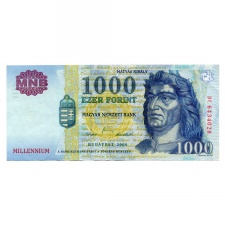 1000 Forint Bankjegy Millennium 2000 DC sorozat VF