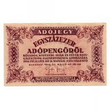 100000 Adópengő 1946 P51A VF