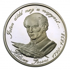 1990 Kölcsey Ferenc ezüst 500 Forint, PP