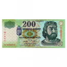 200 Forint Bankjegy 2005 MINTA