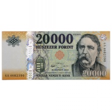 20000 Forint Bankjegy 2015 GA UNC forgalmi sorszám