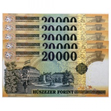 20000 Forint Bankjegy 2015 GB-GF nagyon alacsony azonos sorszám