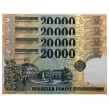 20000 Forint Bankjegy 2016 GB-GE nagyon alacsony azonos sorszám