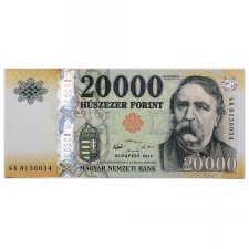 20000 Forint Bankjegy 2016 GK UNC forgalmi sorszám