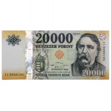 20000 Forint Bankjegy 2020 IC UNC alacsony sorszám