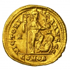 Honorius Solidus római veret