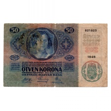 50 Korona Bankjegy 1914 VG