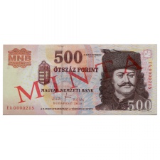 500 Forint Bankjegy 2010 MINTA