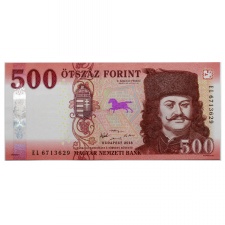 500 Forint Bankjegy 2018 EL aUNC forgalmi sorszám