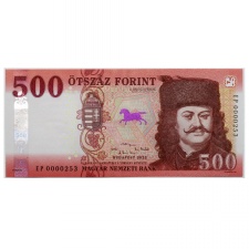 500 Forint Bankjegy 2022 EP UNC alacsony sorszám