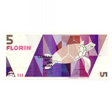 Aruba 5 Florin Bankjegy 1990