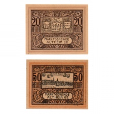 Ausztria Notgeld Altheim 20-50 Heller 1920 2db