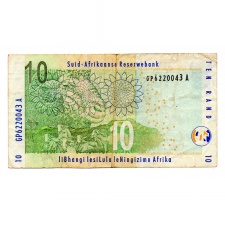 Dél-Afrika 10 Rand Bankjegy 2005 P128a