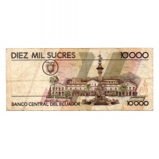 Ecuador 10000 Sucres Bankjegy 1994 P127a AH sorozat