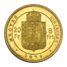 Ferenc József 8 Forint 1879 K-B