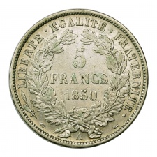 Franciaország 5 Frank 1850 A