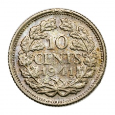 Hollandia Wilhelmina 10 Cent 1941