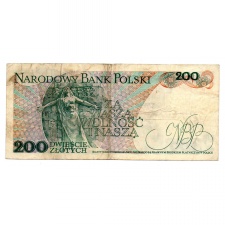 Lengyelország 200 Zloty Bankjegy 1976 P144a L147bb