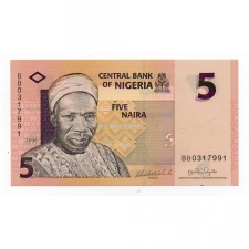 Nigéria 5 Naira Bankjegy 2006 P32a