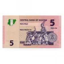 Nigéria 5 Naira Bankjegy 2006 P32a