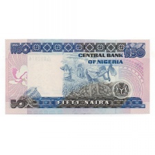 Nigéria 50 Naira Bankjegy 1984 P27b