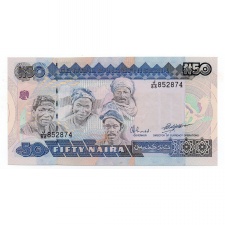 Nigéria 50 Naira Bankjegy 1984 P27b