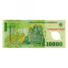 Románia 10000 Lei Bankjegy 2000 P112a