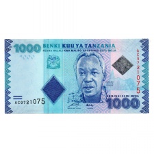 Tanzánia 1000 Shilling Bankjegy 2010 P41a