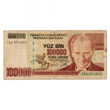 Törökország 100000 Lira Bankjegy 1997 P206