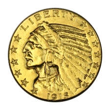 USA Indian Head 5 Dollár 1915 San Francisco