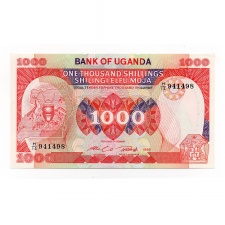 Uganda 1000 Shilling Bankjegy 1986