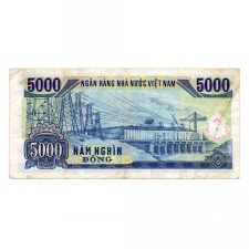 Vietnam 5000 Dong Bankjegy 1991 P108a