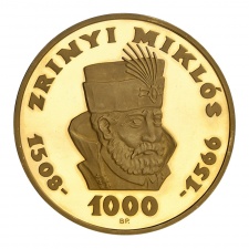 Zrínyi Miklós arany 1000 Forint 1966 PP