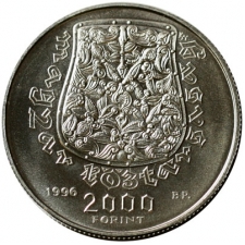 1996. Honfoglalás ezüst 2000 Forint, BU