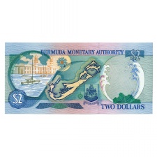 Bermuda 2 Dollár Bankjegy 2000 P50a