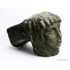 Antik női fej, feltehetően székkarfa dísz