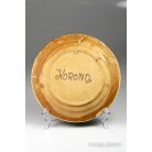 Korondi madaras piros-fehér fali tányér