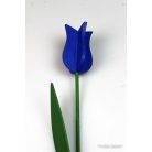 Kék tulipán virágdekor fából