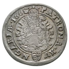 Lipót VI krajcár 1668 K-B
