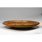 Díszes fali tál plasztikus dombormű jelenettel a "Der Trompeter von Säckingen" című munkából