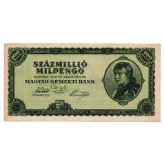 100 Millió Milpengő Bankjegy 1946 EF