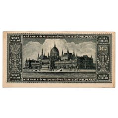 100 Millió Milpengő Bankjegy 1946 EF